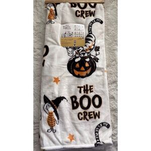 Disney Winnie The Pooh Throw Blanket 50x70” Halloween Tigger Piglet Boo Crew NEW